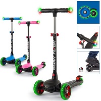 Add a review for: iScoot Flash Kids Scooter 3 Wheels with LED Light up Wheels and Handlebars