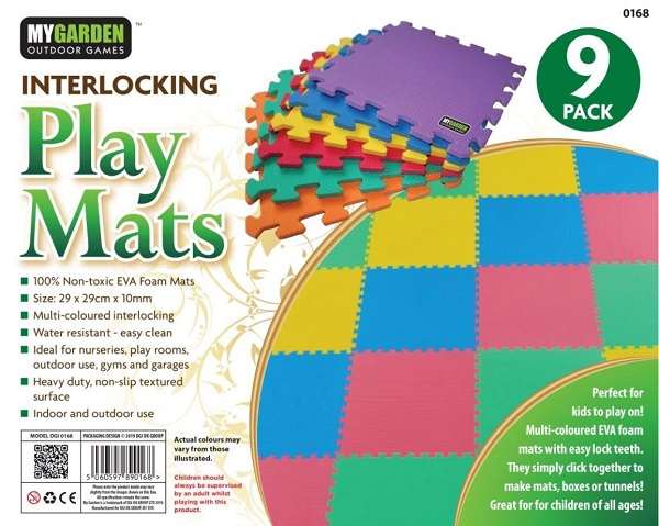 9 Pack interlocking play mat