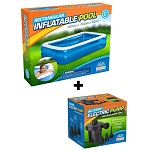 Add a review for: Inflatable Rectangular swimming pool with pump