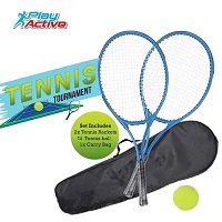 Junior Tennis Set with 2 Rackets |Tennis Ball| Carry Bag Toy Racket Play Set