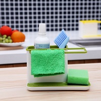 Kitchen Sink Organiser for Cloth Sponge Washing Up Liquid Soap Dish Dishwasher