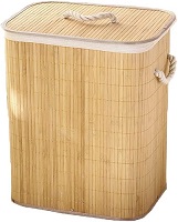Add a review for: WDB5 Large 72 Litre Folding Bamboo Laundry Basket Foldable Mold Free Clothes Storage