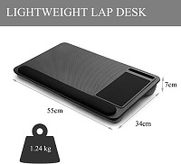 Add a review for: Portable Laptop Lap Desk Tray Cushion Lightweight Stand Mouse Pad Wrist Rest