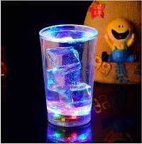 Add a review for: LED Light Up Drinking Glass Tumbler Party Drink Cup Fun Xmas Gift Novelty 340ML