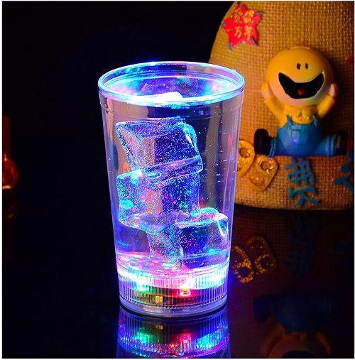 LED Light Up Drinking Glass Tumbler Party Drink Cup Fun Xmas Gift Novelty 340ML