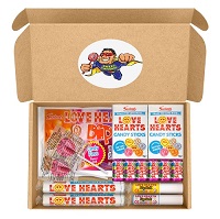 Love Hearts Mothers Day Sweets Hamper Gift Set Box Pack Present 15 Pieces