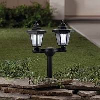 Add a review for: Outdoor Solar Lantern 2 in 1 Twin Head Victorian Stake Light Garden Path Patio