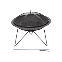 Add a review for: Portable Round Fire Pit Outdoor Garden Firepit Patio Heater Camping Log Burner