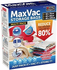 Add a review for: MaxVac 6 & 4 Pack Vacuum Storage Bags for Duvets Blankets Bed Sheets Clothes