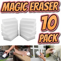 Add a review for: 10 X Magic Sponge Eraser Sponges Melamine Foam Stain Dirt Mark Remover Cleaning BH073