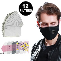 Re-usable Flu Mask with 12 Filters Included