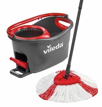 Add a review for: Vileda Easy Wring and Clean Turbo Mop and Bucket Set Microfibre Quick Pedal Dry