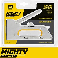 Add a review for: Heavy Duty Tacker Staple Gun with 200 Metal Staples Upholstery Stapler 8/10/12mm