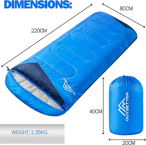 Sleeping Bags for Adults 3 Season Backpacking Lightweight Waterproof Cold Weather Sleeping Bag for Kids Warm Camping Hiking Outdoor Travel Hunting with Compression Bags