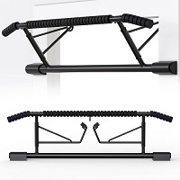 Add a review for: Door Frame Pull Up Bar Doorway Fits 70-92cm Width 12-21cm Depth Door Frame Fitness Chin-Up Bar Frame for Home Gym Exercise with Padded Handles Bar No Drilling No Screws No Assembly Foldable for Home