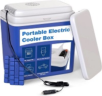 Add a review for: 22L Electric Cooler Box Power 12V Car Cigarette Lighter 2 Ice Packs Cool Fridge