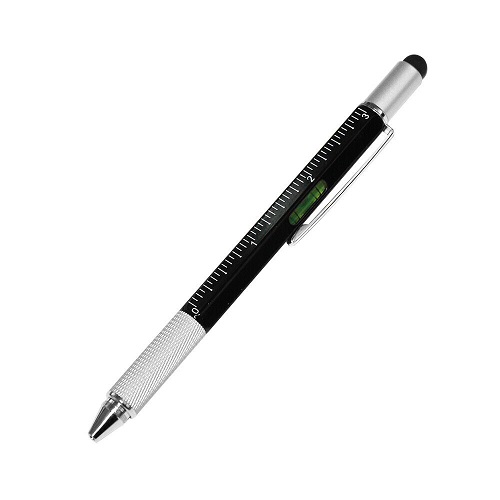 Multi Tool Pen 6 in 1 Gadgets Gift Idea Spirit Level Stylus Screw Driver Ruler