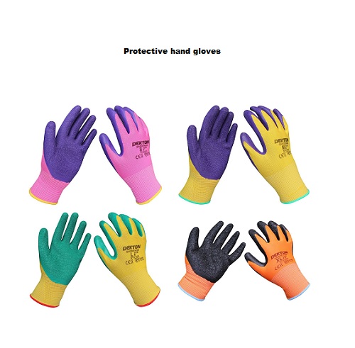 Dekton Assorted Sizes Gardening Latex Coated Gloves Ultra Grip Protection