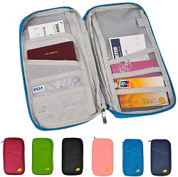 Add a review for: Full Closure Zipped Travel Bag Wallet Document Organiser Passport Ticket Holder