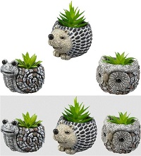  3 X Animal Artificial Plants Pot Indoor Outdoor Potted Home Decor Planter Window