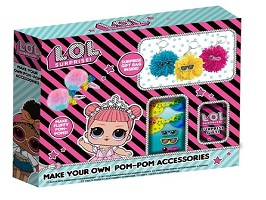 L.O.L. Surprise Make Your Own Pom-Pom Accessories Surprise Gift Bag Fluffy Hair