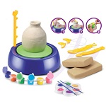 Junior Pottery Wheel Starter Kit Complete with Clay and Tools Fun Learning Game