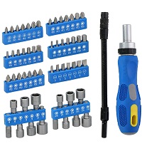 Add a review for: Ratchet Screwdriver & Bit Set 58Pcs Philips Pozi Hex Star Slotted Socket Flexible 17797