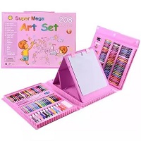 Add a review for: 208Pcs Art Set Kids Childrens Colouring Drawing Painting Arts & Crafts Case