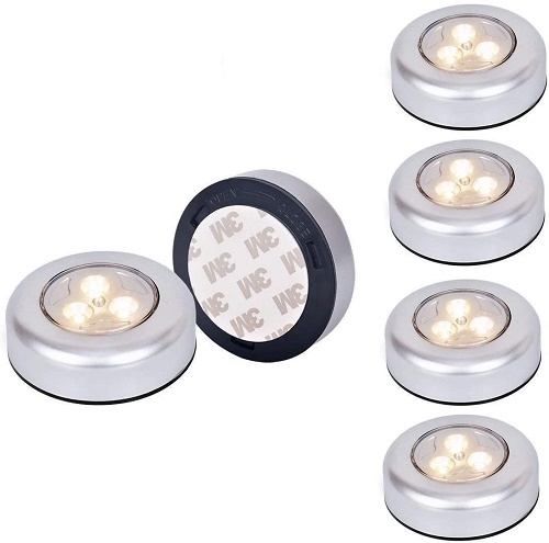 Pack of 4 or 8 LED Push Lights