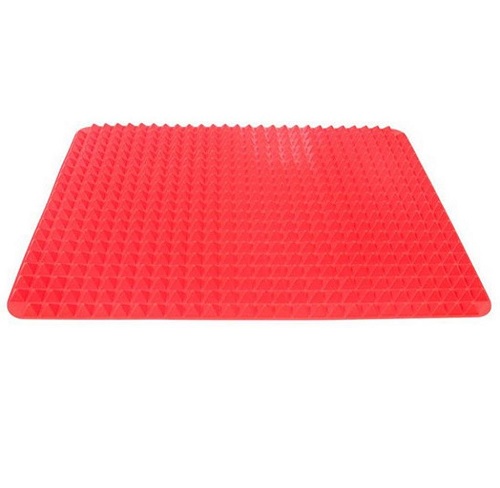Pyramid Pan Non Stick Fat Reducing Silicone Cooking Mat Oven Baking Tray Sheets 