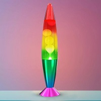 Add a review for: Contemporary Rainbow Lava Lamp Light Peaceful Motion Wax Liquid Relaxation