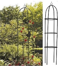 Garden Obelisk Metal Outdoor Trellis Climbing Arch Plant Roses Support Frame UK