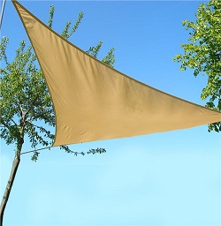 Add a review for: LARGE - Triangle Sail Sun Shade Garden Patio Party Sunscreen Awning Canopy Cords Sunburn 