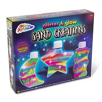 Glitter/Glow Sand art creations	