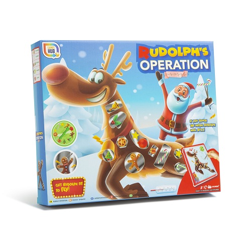 R01-1404 Rudolph Operation Board Game Festive Christmas Family Fun Kids Doctor Play Set