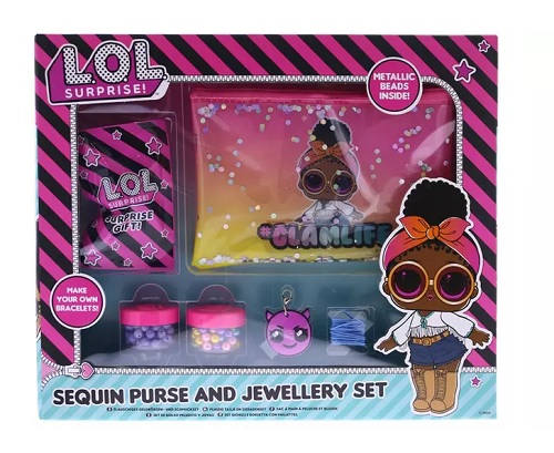 LOL Sequin Purse And Jewellery Set ' Glam Life '