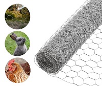 Galvanised Chicken Wire Mesh Fence Net Rabbit Netting Fencing Cages Runs Pens