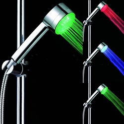 7 Colour LED Automatic Changing Bright Light Water Bathroom Home Shower Head 