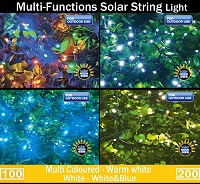 Add a review for: Outdoor Garden Solar Fairy String Light LEDs Party Wedding 8 Modes Auto Xmas LED