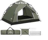 Camping Tent, Instant Pop Up Tent,Waterproof Dome Large Lightweight 4 Seasons Tent,with Removable Outer Tarpaulin & Carry Bag,Easy Set-Up