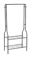 Vivo Clothes Rail Organiser with Two Shoe Storage Chelves