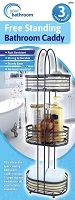 Add a review for: steel free standing bathroom caddy