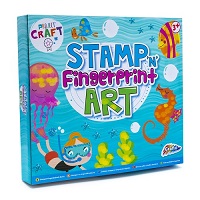 Stamp Fingerprint Art Set: Sea