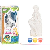 Add a review for:  Paint Your Own Garden Mermaid Statue Magical Art Craft Kit Creative Activity Set
