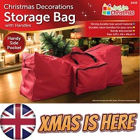 Christmas Tree Storage Bag with Handles Plus Side Pocket for Decorations Lights