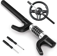 Add a review for: Steering Wheel Lock 5 Coded Combination,Heavy Duty Combination Steering Lock Vehicle Security Device Universal,Twin Hooks Car Steering Wheel Locks Fit for Vehicle Vans and Suvs