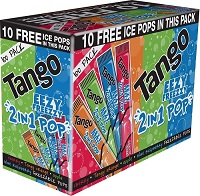 Add a review for: LARGE 75ml Tango Eezy Freezzy Freeze Ice Pops 2in1 Mixed Mr Pole Lollies Poles