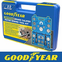 Add a review for: Goodyear Brake Caliper Piston Rewind Wind Back Tool Kit 22 Pieces Set Universal