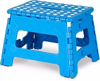 Add a review for: Folding Lightweight Step Stool Heavy Duty Portable Plastic Non Slip Multipurpose