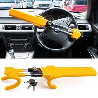 Add a review for: Twin Bar Steering Wheel Lock Stop Thieves Stealing Your Car Universal Fit 3 keys